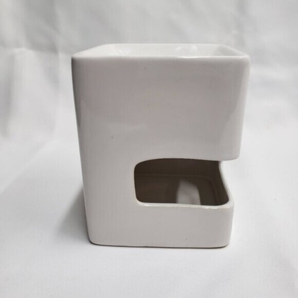 Torre & Tagus Tealight Holder Wax Melter Oil Diffuser White Ceramic - Picture 7 of 13
